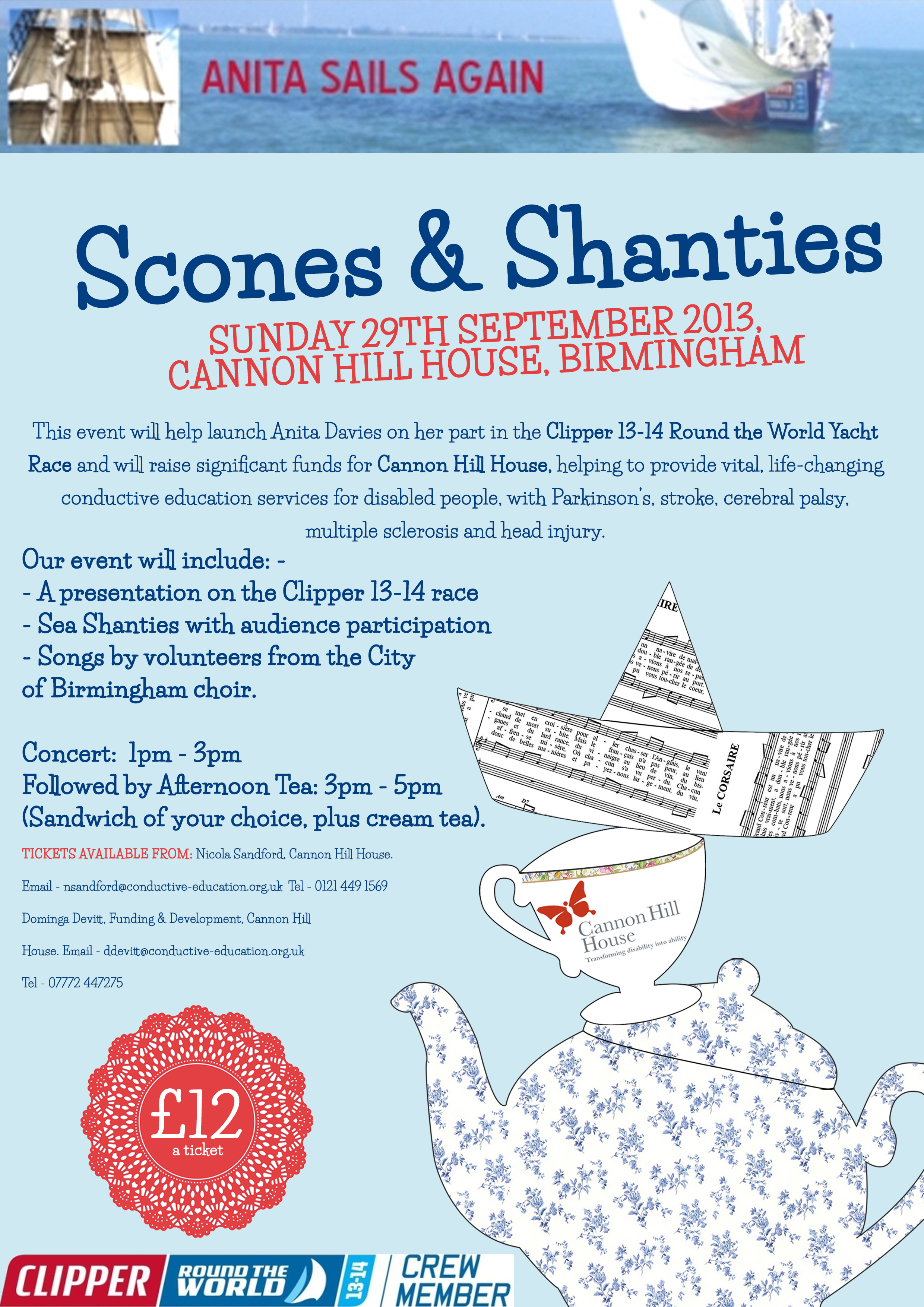 Get your Tickets for Scones & Shanties