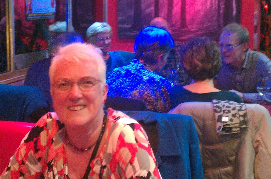 Mum with City of Birmingham Choir in the background